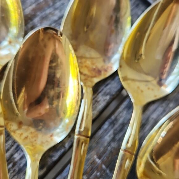 Bamboo Gold Stainless Japan Spoons set of 9 - Picture 3 of 12